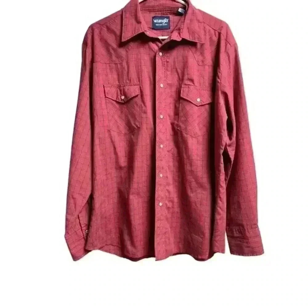 Wrangler Pearl Snap Plaid Western Wear‎ for Men